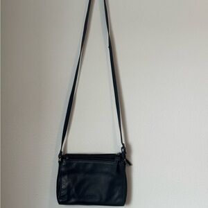 Margot New York Black Leather Crossbody Bag